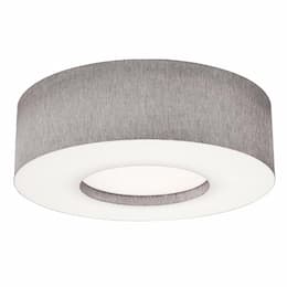 30-in 60W Montclair Flush Mount w/ Sensor, 120V-277V, CCT Select, Gray