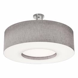 30-in 25W Montclair Semi Flush Mount, 4-Light, E26, 120V, Gray