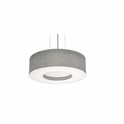 15-in 30W Montclair Pendant Light, 120V-277V, CCT Select, Gray/Black