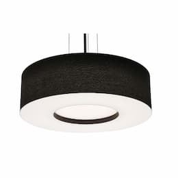 24-in 42W Montclair Pendant Light, 120V-277V, CCT Select, Black/Black