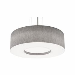 AFX 24-in 42W Montclair Pendant Light, 120V-277V, CCT Select, Gray/Black