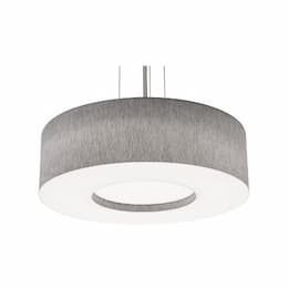 AFX 24-in 42W Montclair Pendant Light, 120V-277V, CCT Select, Gray/Black