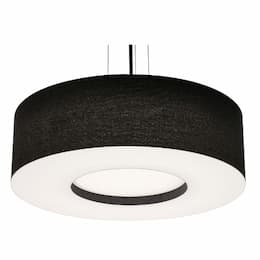 30-in 60W Montclair Pendant Light, 120V-277V, CCT Select, Black/Nickel