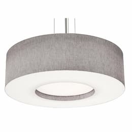 30-in 60W Montclair Pendant Light, 120V-277V, CCT Select, Gray/Nickel