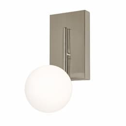 12-in 10W Metropolitan Wall Sconce, 575 lm, 120V, 3000K, Nickel