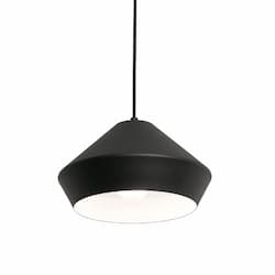 10-in 60W Milo Pendant, 1-Light, E26, 120V, Black