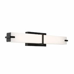 25-in 17W Miller Vanity Light, 1580 lm, 120V, CCT Select, Black