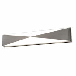 31W LED Novara Vanity Light, 2400 lm, 120V, 3000K, Satin Nickel