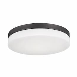 11-in 15W Oscar Flush Mount, 1150 lm, 120V, CCT Select, Black