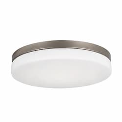 14-in 20W Oscar Flush Mount, 1500 lm, 120V, CCT Select, Nickel