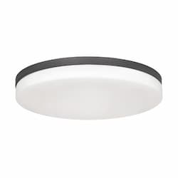 19-in 35W Oscar Flush Mount, 2800 lm, 120V, CCT Select, Black