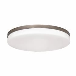 19-in 35W Oscar Flush Mount, 2800 lm, 120V, CCT Select, Nickel