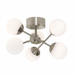 16-in 35W Pearl Semi Flush Mount, 2300 lm, 120V, 3000K, Nickel