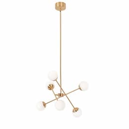 24-in 40W Pearl Pendant Light, 2723 lm, 120V, 3000K, Brass