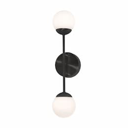 18-in 13W Pearl Wall Sconce, 945 lm, 120V, 3000K, Black