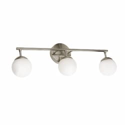 24-in 14W Pearl Vanity, 3-Light, 1185 lm, 120V, 3000K, Nickel