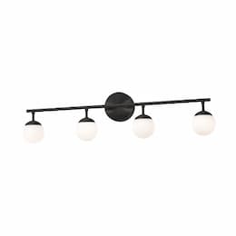 32-in 21W Pearl Vanity, 4-Light, 1565 lm, 120V, 3000K, Black