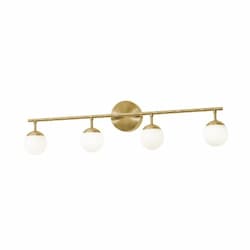 32-in 21W Pearl Vanity, 4-Light, 1565 lm, 120V, 3000K, Brass