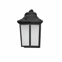 9W LED Patriot Outdoor Lantern w/ Photocell, 120V, 5000K, Black