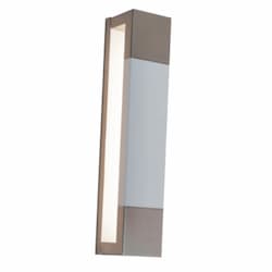 AFX 15.5W LED Post Wall Sconce, 1200 lm, 120V, 3000K, Nickel/White