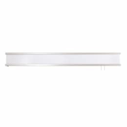 60W LED Randolph Overbed Light, 4050 lm, 120V, 3000K, Nickel/White