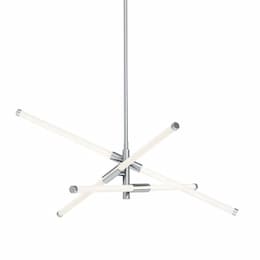 30-in 36W Rusnak Pendant Light, 2825 lm, 120V, 3000K, Chrome