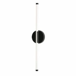 24-in 15W Rusnak Wall Sconce, 1100 lm, 120V, 3000K, Black