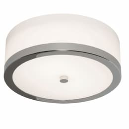 29W LED Salerno Flush Mount, 120V-277V, Selectable CCT, Chrome