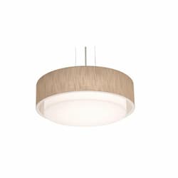 18-in 25W Sanibel Pendant Light, 3-Light, E26, 120V, Nickel/Jute