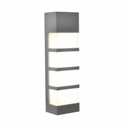 24W LED State Outdoor Wall Sconce, 2300 lm, 120V-277V, 3000K, Gray