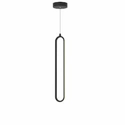 24-in 19W Sienna Pendant Light, 800 lm, 120V, CCT Select, Black