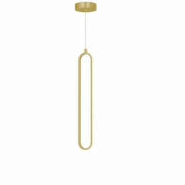 24-in 19W Sienna Pendant Light, 800 lm, 120V, CCT Select, Gold