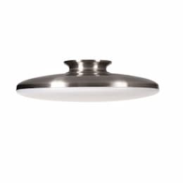 28W LED Skye Semi Flush Mount, 2200 lm, 120V, Selectable CCT, Nickel