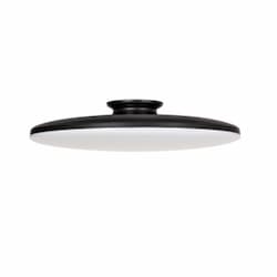 35W LED Skye Semi Flush Mount, 2900 lm, 120V, Selectable CCT, Black