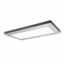 26W LED Sloane Flush Mount, 1800 lm, 120V, 3000K, Satin Nickel