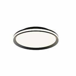 16-in 36W Sona Flush Mount, 2300 lm, 120V, CCT Select, Black