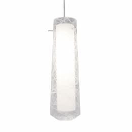 10W LED Spun Pendant Light, 1-Light, 120V, 3000K, Clear