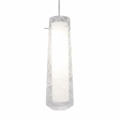 10W LED Spun Pendant Light, 1-Light, 120V, 4000K, Clear