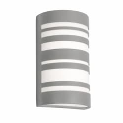 24W LED Stack Outdoor Wall Sconce, 120V-277V, Selectable CCT, Gray