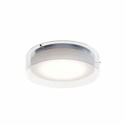 16-in 25W Studio Flush Mount, 1500 lm, 120V, CCT Select, Chrome