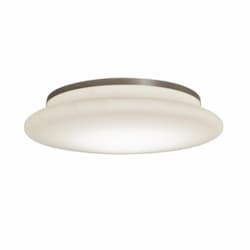 30W LED Sutton Flush Mount, 120V-277V, Selectable CCT, Satin Nickel