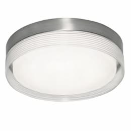 31W LED Tribeca Flush Mount, 3100 lm, 120V, Selectable CCT, Nickel