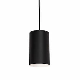 4-in 60W Tyke Pendant Light, 1-Light, E26, 120V, Black