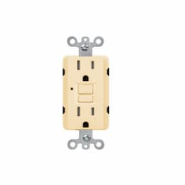 15A GFCI Receptacle w/ LED Light, Self-Test, TR, 120V, Light Almond