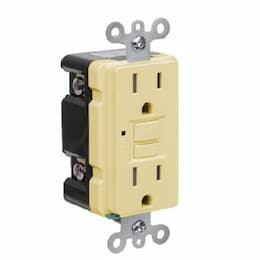 20A GFCI Receptacle w/ LED Light, Self-Test, 120V, Light Almond