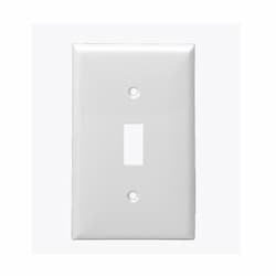 1-Gang Wall Plate, Toggle, Thermoset, Ivory