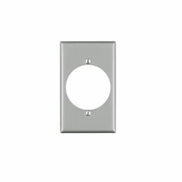 1-Gang Wall Plate, Single, 2.16-in Hole, Stainless Steel