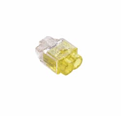 Wire Connector, Push-In, 2 Port, Yellow