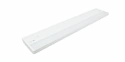 18-in 6W LED Linear Undercabinet Light, Dimmable, 415 lm, 120V, 3000K, White