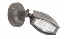 6W Swivel LED Flood Light, 443 lm, 100V-150V, 3000K, Dark Bronze